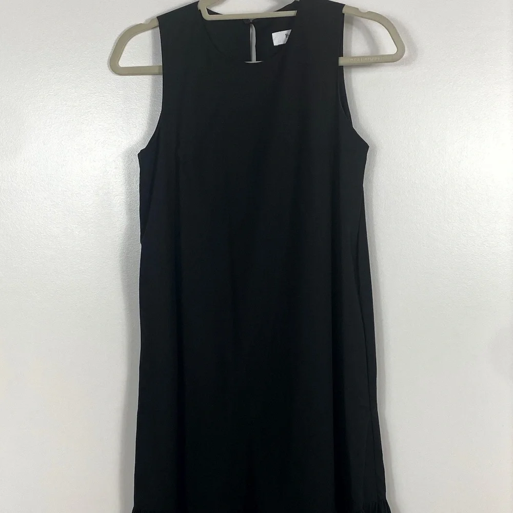 The Frankie Shop LouLou Sleeveless Flouncy Hem Maxi Dress in Black - Picture 5 of 6